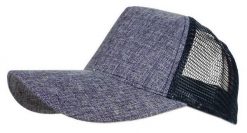 Męska Czapka z Daszkiem, Siatką, Truckerka, Regulowane Zapięcie, Granatowa. Niebieskie czapki z daszkiem Pako Jeans, na lato, bez wzorów, z poliesteru. Za 45.00 zł.