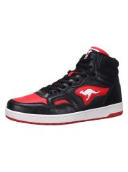 Kangaroos Sneakersy "K-Slam Point Mid" w kolorze czarno-czerwonym rozmiar: 45. Czarne buty sportowe casual Kangaroos, bez wzorów, bez zapięcia. Za 165.99 zł.