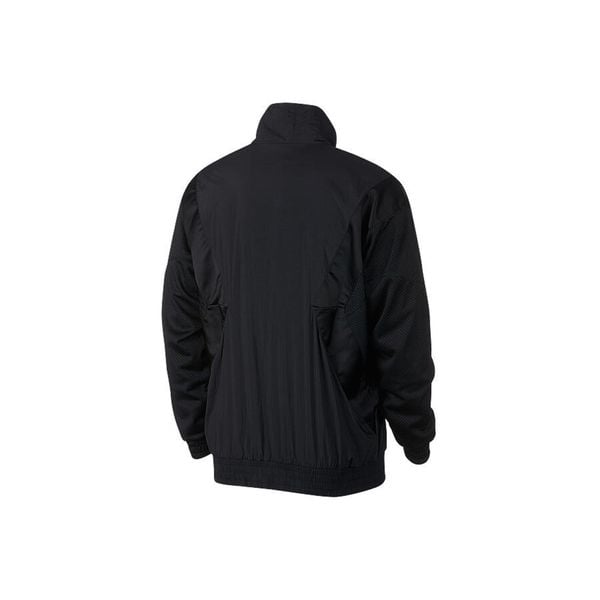 Kurtka męska nike air jordan flight warm-up jacket black. Czarne kurtki Nike, m, bez wzorów, bez kaptura, do biegania. Za 449.00 zł.