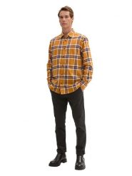 Tom Tailor Koszula - Regular fit - w kolorze pomarańczowym rozmiar: XXL. Pomarańczowe koszule Tom Tailor, xxl, bez wzorów, z bawełny, bez kołnierzyka, bez ramiączek. Za 92.86 zł.