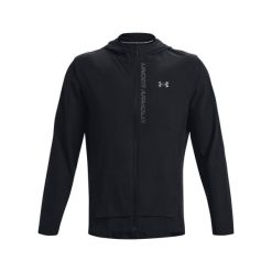 Kurtka do biegania męska UNDER ARMOUR OUTRUN THE STORM JACKET. Czarne kurtki Under Armour, l, bez wzorów, z materiału, bez kaptura. Za 299.99 zł.