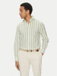 Marciano Guess Koszula 5GHH20 4461Z Zielony Regular Fit. Zielone koszule Marciano Guess, m, z aplikacjami, z bawełny, bez kołnierzyka, bez ramiączek. Za 399.99 zł.