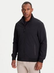 Guess Kurtka przejściowa Z5YL07 WH2H0 Czarny Regular Fit. Czarne kurtki Guess, m, z aplikacjami, z syntetyku, bez kaptura. Za 430.00 zł.
