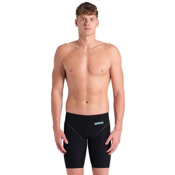 Spodenki startowe pływackie Arena Powerskin IMPULSO Jammer. Czarne odzież kąpielowa Arena, m, bez wzorów, sportowe. Za 499.99 zł.