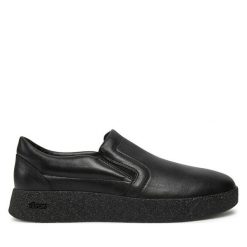 Półbuty Vic Matié. Czarne eleganckie półbuty Vic Matié, bez wzorów, bez obcasa, bez zapięcia. Za 729.99 zł.