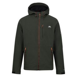 Męska Kurtka Soft Shell Dante. Zielone kurtki przeciwdeszczowe Trespass, m, bez wzorów, bez kaptura. Za 331.99 zł.