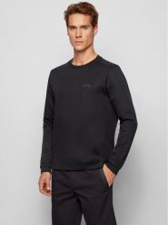 Boss Bluza Salbo 50441279 Czarny Regular Fit. Czarne bluzy Boss, m, bez wzorów, z bawełny, bez kaptura. Za 629.99 zł.