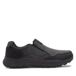 Półbuty Go Soft. Czarne eleganckie półbuty GO SOFT, bez wzorów, bez obcasa, bez zapięcia. Za 179.99 zł.