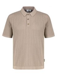 Eight2Nine Koszulka polo w kolorze beżowym rozmiar: S. Brązowe koszulki polo Eight2Nine, s, bez wzorów, bez kołnierzyka, bez ramiączek. Za 104.99 zł.