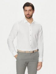 Michael Kors Koszula MK0DS01556 Biały Slim Fit. Białe koszule Michael Kors, m, bez wzorów, z bawełny, bez kołnierzyka, bez ramiączek. Za 339.99 zł.