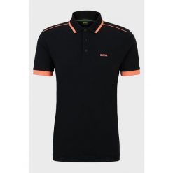 Koszulka Polo męska BOSS Paddy 1 NERO regular fit czarna (50512995-001). Czarne t-shirty sportowe Boss, bez wzorów, bez ramiączek. Za 279.00 zł.