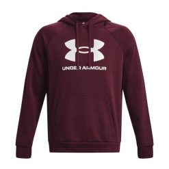 Bluza fitness męska Under Armour Rival Fleece Logo HD. Brązowe bluzy Under Armour, m, bez wzorów, z kapturem. Za 149.99 zł.