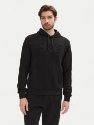 EA7 Emporio Armani Bluza 7M000152 AF10432 UC001 Czarny Regular Fit. Czarne bluzy EA7 Emporio Armani, m, bez wzorów, z bawełny, bez kaptura. Za 249.99 zł.