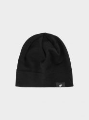 4F Czapka z wełny Merino uniseks - czarna L/XL. Czarne czapki zimowe 4F, bez wzorów, z wełny. W wyprzedaży za 29.99 zł.