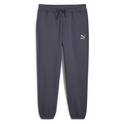 Spodnie sportowe męskie Puma small logo. Szare spodnie treningowe długie Puma, l, bez wzorów, z bawełny. Za 257.00 zł.