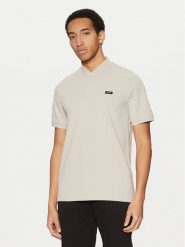 Calvin Klein Polo K10K114139 Beżowy Regular Fit. Brązowe koszulki polo CALVIN KLEIN, l, bez wzorów, z bawełny, bez kołnierzyka, bez ramiączek. Za 199.99 zł.