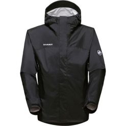 Kurtka w góry męska Mammut Microlayer 2.0. Czarne kurtki Mammut, l, bez wzorów, z materiału, z kapturem. Za 829.99 zł.