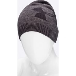 Under Armour - Czapka. Szare czapki zimowe Under Armour, bez wzorów, z dzianiny. W wyprzedaży za 99.90 zł.