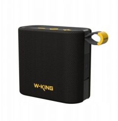 Głośnik bezprzewodowy Bluetooth W-KING D2 czarny. Czarne głośniki przenośne W-KING. Za 133.99 zł.
