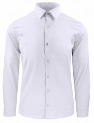 Koszula Męska, Elegancka o Regularnym Kroju - Victorio - Biała. Białe koszule Victorio, m, bez wzorów, z bawełny, bez kołnierzyka, bez ramiączek. Za 135.00 zł.