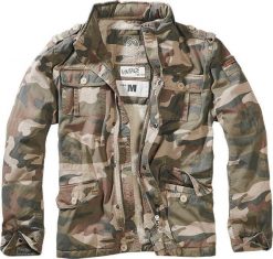 Brandit Brandit Kurtka Zimowa Britannia Light Woodland L. Kurtki Brandit, na zimę, l, bez wzorów, bez kaptura. Za 453.95 zł.