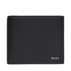Portfel BOSS. Czarne portfele Boss, bez wzorów. Za 384.99 zł.
