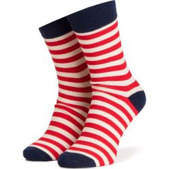 Skarpety Wysokie Męskie DOTS SOCKS - DTS-SX-223-X Beżowy Czerwony. Skarpety marki Dots Socks. Za 19.90 zł.