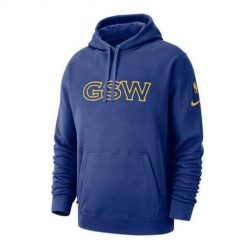 Bluza sportowa męska Nike Warriors. Niebieskie bluzy z kapturem Nike, l, bez wzorów, z kapturem. Za 481.00 zł.