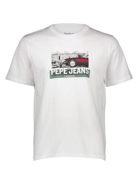 Pepe Jeans Koszulka w kolorze białym rozmiar: XXL. Białe bezrękawniki Pepe Jeans, xxl, bez wzorów, z bawełny, bez kołnierzyka, bez ramiączek. Za 87.61 zł.