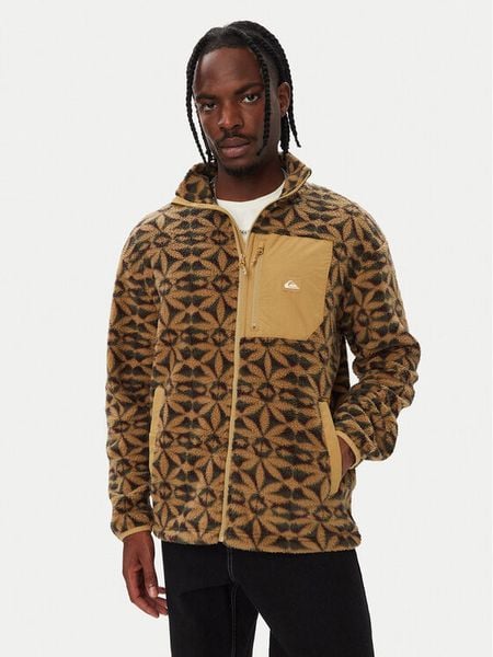 Quiksilver Polar EQYPF03066 Brązowy jasny Regular Fit. Brązowe bluzy z polaru Quiksilver, l, bez wzorów, z polaru, bez kaptura. Za 369.99 zł.