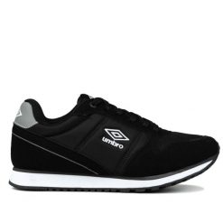 Buty męskie sportowe do chodzenia Umbro ABRAM LTX. Czarne buty do biegania Umbro, bez wzorów, bez zapięcia, trekkingowe. W wyprzedaży za 149.00 zł.