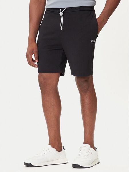 BOSS Szorty sportowe Zone 50543091 Czarny Regular Fit. Czarne krótkie spodenki sportowe Boss, m, bez wzorów, z syntetyku. Za 469.99 zł.
