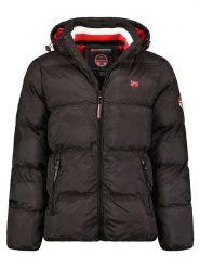 Geographical Norway Kurtka pikowana "Ancelo" w kolorze czarnym rozmiar: XXL. Czarne kurtki Geographical Norway, xxl, z aplikacjami, bez kaptura. Za 223.99 zł.