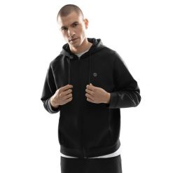 Męska rozpinana bluza treningowa z kapturem Fitness Siroko Intrepid. Czarne bluzy z kapturem SIROKO, l, bez wzorów, z materiału, z kapturem. Za 170.00 zł.