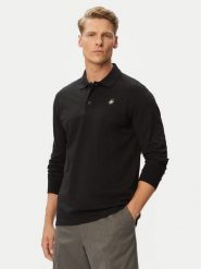 Beverly Hills Polo Club Polo P-SS26M-P424125 Czarny Regular Fit. Czarne koszulki polo Beverly Hills Polo Club, m, bez wzorów, z bawełny, bez kołnierzyka, bez ramiączek. Za 299.99 zł.