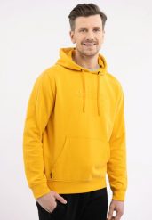 Bluza kangurka B-PIKO. Żółte bluzy z kapturem Volcano, m, z aplikacjami, z bawełny, z kapturem. Za 169.99 zł.
