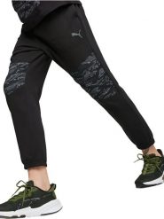 Puma Spodnie dresowe w kolorze czarnym rozmiar: S. Czarne spodnie treningowe długie Puma, s, bez wzorów, z dresówki. Za 100.52 zł.