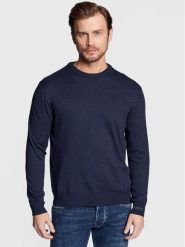 Pepe Jeans Sweter Andre PM702240 Granatowy Regular Fit. Niebieskie swetry rozpinane Pepe Jeans, m, bez wzorów, z bawełny, bez kołnierzyka, bez ramiączek. Za 99.99 zł.