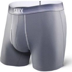 SAXX Bokserki męskie Quest 2.0 Boxer With Fly Dark Charcoal Ombre Stripe r. L (SXBB70FDCH). Bokserki marki Saxx. Za 168.21 zł.
