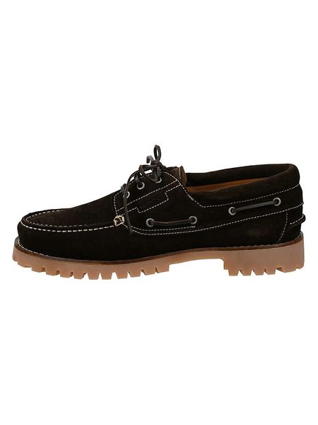 GANT Footwear Skórzane mokasyny "Tratton" w kolorze ciemnobrązowym rozmiar: 40. Niebieskie botki sznurowane GANT Footwear, bez wzorów, bez obcasa, bez zapięcia. Za 576.40 zł.
