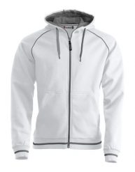Clique Gerry - Bluza z kapturem unisex ze strukturalnego dżerseju, wnętrze. Białe bluzy z kapturem CLIQUE, m, bez wzorów, z bawełny, z kapturem. Za 273.74 zł.