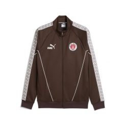 Męska kurtka FC St. Pauli KING Anthem PUMA Espresso Brown White. Białe kurtki do biegania Puma, m, bez wzorów, bez kaptura, do biegania. Za 399.00 zł.