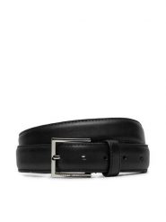 Tommy Hilfiger Pasek Męski Hudson 3.0 Leather AM0AM13335 Czarny. Czarne paski Tommy Hilfiger, bez wzorów, ze skóry. Za 209.99 zł.