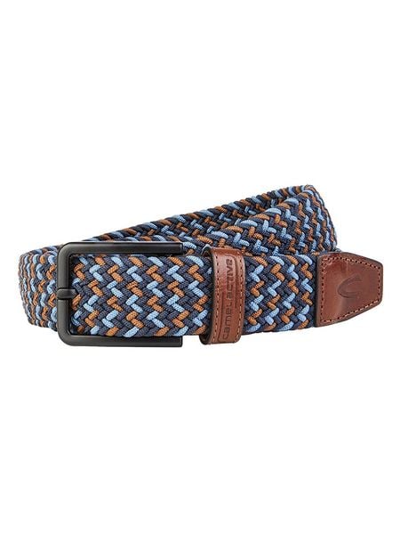 Camel Active Pasek w kolorze jasnobrązowo-niebieskim rozmiar: M. Niebieskie paski Camel Active, bez wzorów, z materiału. Za 90.95 zł.