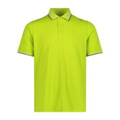 Koszulka polo z dżerseju CMP. Żółte koszulki polo CMP, m, bez wzorów, z dżerseju, bez kołnierzyka, bez ramiączek. Za 250.00 zł.