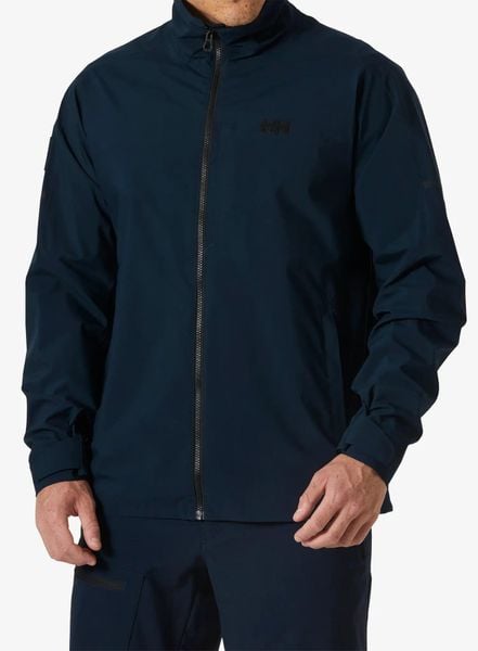 Kurtka przeciwdeszczowa męska Helly Hansen HP Racing Jacket 2.0. Niebieskie kurtki Helly Hansen, l, bez wzorów, z materiału, bez kaptura. Za 743.00 zł.