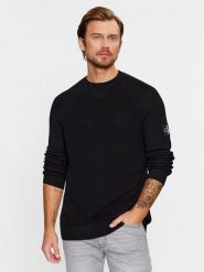 Calvin Klein Jeans Sweter J30J325092 Czarny Regular Fit. Czarne swetry rozpinane Calvin Klein Jeans, m, bez wzorów, z jeansu, bez kołnierzyka, bez ramiączek. Za 379.99 zł.