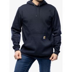 Bluza z kapturem męska Carhartt Hooded Sweatshirt. Niebieskie bluzy Carhartt, m, bez wzorów, z kapturem. Za 251.99 zł.