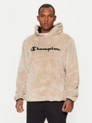 Champion Bluza 220445 Beżowy Loose Fit. Brązowe bluzy Champion, m, bez wzorów, z syntetyku, bez kaptura. Za 119.99 zł.