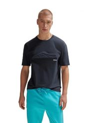 Hugo Boss Koszulka w kolorze granatowym rozmiar: L. Niebieskie bezrękawniki HUGO BOSS, l, bez wzorów, z bawełny, bez kołnierzyka, bez ramiączek. Za 217.99 zł.